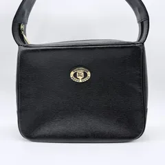 Burberrys（バーバリーズ）ヴィンテージ レザーショルダーバッグ ブラック ノバチェック内装