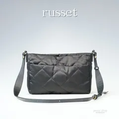 【未使用級・上級モデル】russet ラシット クラウズナイロン 黒 キルティング ショルダーバッグ ブラック 斜め掛け