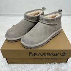 【新品未使用】BEARPAW ベアパウ ショートブーツ ムートンブーツ サイズ23cm 3049W 本革