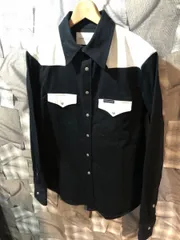 福岡出品　定価26000円程度　Calvin Klein Jeans ウエスタンシャツ カルヴァンクラインジーンズ ジャケット M コットン ブラック FK