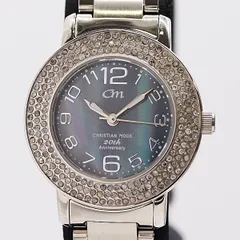 新品同様 稼働 箱付 クリスチャンモード 20周年記念 C531S SS QZ ブルーシェル文字盤 レディース腕時計 2000000 2NBG ABC18665 KMT