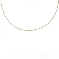 K18YG ボール チェーン ネックレス