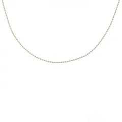 K18YG ボール チェーン ネックレス