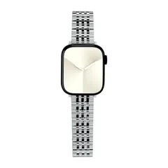 新品 [RACINGPREMIUM] AppleWatchフルシリーズ、ベルギーオリジナルデザイン、ステンレスチタン合金、女性向けに設計された精鋼ベルト、AppleWatchS10/9/8/7/6/5/4/SEに適合（For AppleWatch All Se