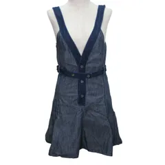 ディーゼル DIESEL サロペット スカート ワンピース デニム ミニ丈 Mサイズ ブルー k307310 1122