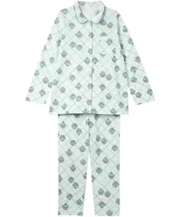 新品 Wing/Wacoal(ウイング/ワコール)パジャマ 綿100%(本体肌側) あったか 3Lまで対応 大きいサイズ 長袖 長ズボン 冬 EP6020 ME M