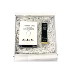 新品 [ギフトBOX付き] CHANEL シャネル ラ クレーム マン ルージュ ココ ボーム ハンドクリーム リップクリーム セット リップケア コスメ 保湿 名入れ (セット 名入れなし)