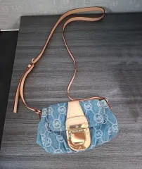 新品 マイケルコース ロゴ デニム ショルダーバッグ