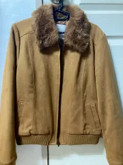 ブラウン スウェード ヴィンテージ ジャケット