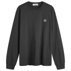ストーンアイランド メンズ トップス Tシャツ Stone Island Long Sleeve Patch TShirt Black ブラック