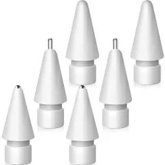 アップグレードされたアップル鉛筆交換のヒント、金属ヒントセットアップル鉛筆USB C/第2世代/第1世代アップルペンNib精密制御（6パック）