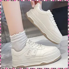 送料無料 厚底スニーカー ローカット 美脚シューズ ハートモチーフ ボリュームソールスニーカー レディース カジュアルくつ 通勤通学 大人可愛いオールシーズン靴 歩きやすい 疲れにくい厚底くつ 着回しスニーカー白 レースアップ靴脚長