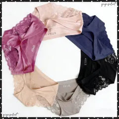 レースショーツ6色セット響かないショーツ 浅ばきショーツ大人きれいめ下着レディースショーツ食い込まない ローライズショーツ 締め付けないシルク風ショーツ蒸れにくい シームレスショーツ 美尻ショーツ楽ちん 婦人下着お得セット 送料無料