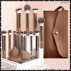 メイクブラシ12本セットスポンジパフ付き 携帯用ケース付き メイクアップツールセット 柔らかい 旅行化粧ブラシセット メイクスポンジ 初心者 メイク道具収納ポーチ 化粧筆セット 人気 お洒落ブラシセット プレゼント 贈り物 送料無料