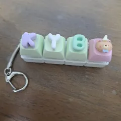キーキャップ キーホルダー 4個 クマ装飾