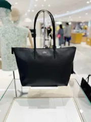 LACOSTE ラコステ ブラック ショッパーバッグ トートバッグ large₍ラージ)