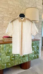 ポール・スミス パータン 夏 リネン シャツ 半袖 シャツ カーディガン ヴィンテージ