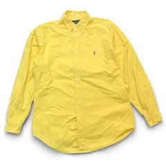 POLO by RALPH LAUREN ポロバイラルフローレン BLAKE 90s ヴィンテージ ボタンダウンシャツ サイズM イエロー メンズ