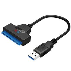SATA to USB Converter Cable, SATA 3.0 Compatible, 5Gbps High-Speed ​​Transfer for 2.5-inch HDDs/SSDs, SATA Cable Converter, SATA3 Adapter, External Hard Drive Connection, Supports up to 2TB, Portable Design