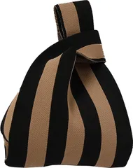 【特価商品】トートバッグ レディース 小さめ ミニ エコバック おしゃれ サブバッグミニバッグ 手提げ ニットバッグ かばん 柔らかい 折りたためる [UMIYI] 軽量 かわいい トレンド