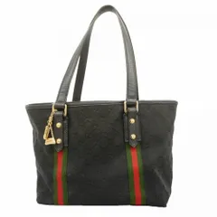 グッチ(Gucci) グッチ トートバッグ GGキャンバス シェリーライン 137396 キャンバス ブラック レディース