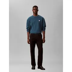 カルバンクライン メンズ アウター パーカー・スウェット シャツ Calvin Klein Jeans Mens Woven Box Crew Sweatshirt Navy Teal ネイビー