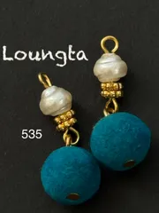 4272チェコビーズピアス パールピアス 樹脂ピアス