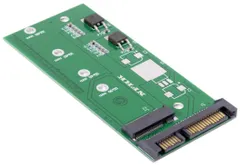 M.2 NGFF SATA SSD → 2.5インチ SATA 変換アダプター B/M Key 対応 コンバーター PCBA変換基板 (グリーン) [グリーン]