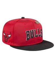 ニューエラ メンズ アクセサリー 帽子 ヴィンテージ サテン New Era Mens RedBlack Chicago Bulls Throwback Satin Vintage Pin TwoTone 59FIFTY Fitted Hat Red Blac