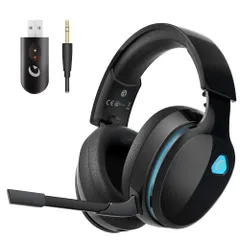 ゲーミングヘッドセット【2.4GUSBアダプター /Bluetooth 5.3/有線 3WAY接続】 ワイヤレス PS5 PS4 PC Switch スマートフォン xboxone 対応ヘッドフォン 50MMドライバー 低遅延 40H再生ヘッドホン  ...