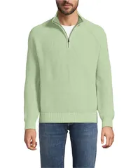 ランズエンド メンズ アウター ニット・セーター ハーフジップ Lands End Mens Drifter Quarter Zip Sweater Antique moss