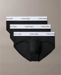 カルバンクライン メンズ アンダーウェア ブリーフパンツ Calvin Klein Mens 3Pk Icon Stretch Hip Briefs Black ブラック