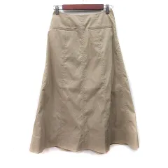 スピック&スパン Spick&Span フレアスカート ロング 38 M ベージュ /YI