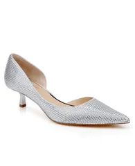 ジュウェルダグレイミシュカ レディース シューズ パンプス Tシャツ Jewel Badgley Mischka Womens Teegan Pointed Toe Pumps Silver シルバー