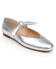 ジュウェルダグレイミシュカ レディース シューズ パンプス Jewel Badgley Mischka Womens Taylore Ballet Flatsilver Metallic Leather シルバー