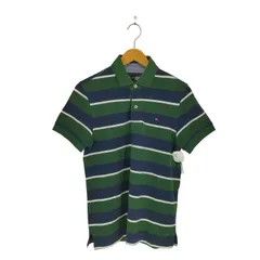 トミーヒルフィガー TOMMY HILFIGER CUSTOM FIT 刺繍ロゴ ポロシャツ メンズ import：XS 