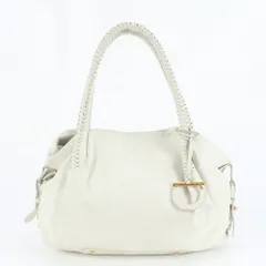 美品 サルヴァトーレフェラガモ ガンチーニ レザー トート バッグ 肩掛け ショルダー ハンド ゴールド 金具 レディース REE DL43-6【中古】