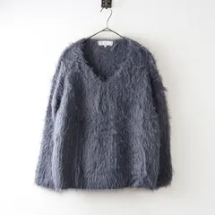 ロペピクニック ROPE PICNIC フェザーVネックニット F‖ダークグレー トップス プルオーバー 長袖【2400014808285】