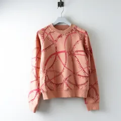 美品 JPタグ 2022AW エルメス HERMES トレゾア ドゥ メドー スウェット クルーネックスウェットシャツ 34 ピンク系┃//【2400014830453】のサムネイル