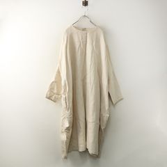 ユニバーサルティシュ UNIVERSAL TISSU リネン オーバーサイズワンピース |オフホワイト トップス【2400014774108】