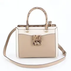 美品 コーチ パイソン エンボス グレース キャリーオール レザー 2WAY ショルダーバッグ 斜め掛け ハンド レディース REM DM4-3【中古】