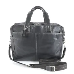 美品 コーチ F70094 レザー 2WAY ビジネス バッグ 斜め掛け 書類鞄 通勤 ショルダー メッセンジャー 本革 A4 メンズ MRM DM31-9【中古】