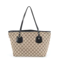 美品 グッチ GGキャンバス ジョリー 211976 レザー トート バッグ 肩掛け ショルダー ハンド 本革 レディース EEM DM36-2【中古】