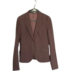   theory セオリー ジャケット アウター 羽織り テーラード きれいめ オフィススーツ 茶系 ブラウン レディース4サイズ【Z1783】