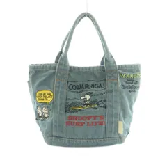 ルートート rootote × PEANUTS スヌーピー ハンドバッグ 刺繍 青 /MI