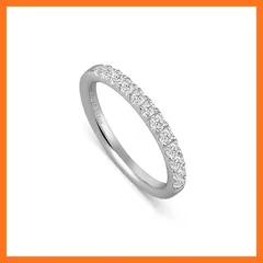 【新品】 [JEWELRY TAKEDA] ハーフエタニティ リング ラボグロウンダイヤモンド 12石 合計約0.3ct 天然ダイヤモンドと同一成分・同等の輝き シルバー 1.8mm レディース (7) 0