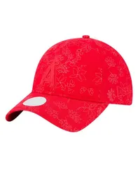 ニューエラ レディース アクセサリー 帽子 フラワー柄 フラワー New Era Womens Red Los Angeles Angels Tonal Floral 9TWENTY Adjustable Hat Red レッド
