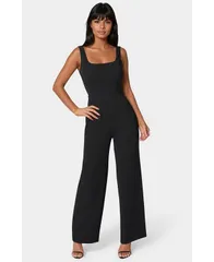 ベベ レディース ボトムス カジュアルパンツ ジャンプスーツ Bebe Womens Corset Jumpsuit Black ブラック