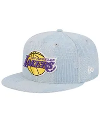 ニューエラ メンズ アクセサリー 帽子 パッチワーク デニム New Era Mens Denim Los Angeles Lakers Injection Denim Patchwork 9FIFTY Snapback Hat Denim デニム