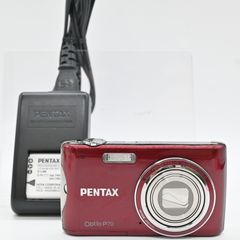 Pentax Optio S6 デジタルカメラ ワインレッド 充電器付き - メルカリ